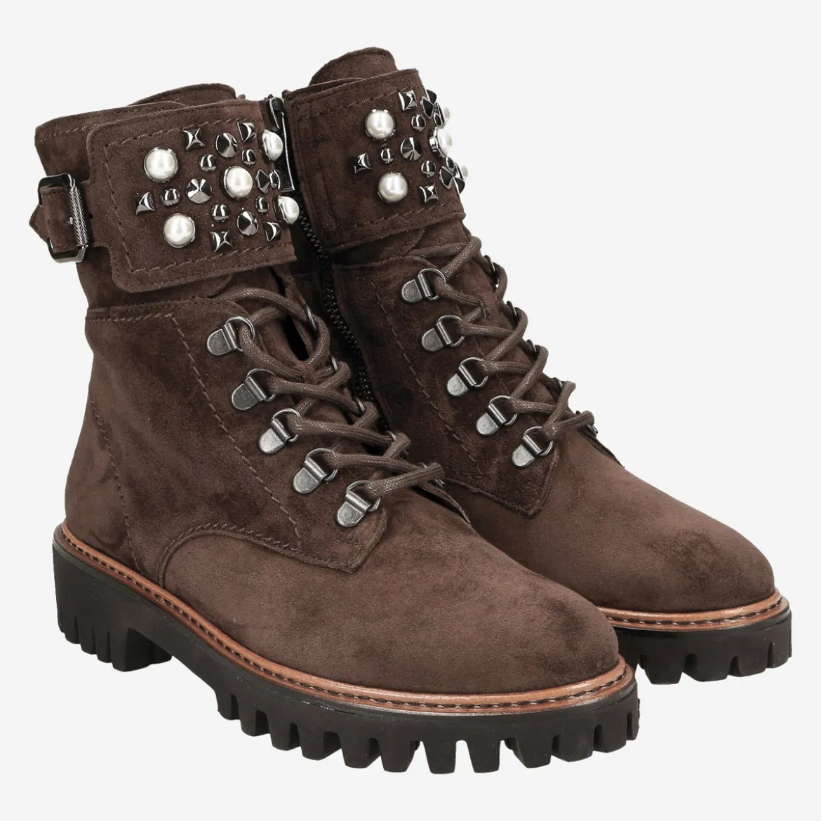 Detailverliebte Schnürstiefelette 9494-003