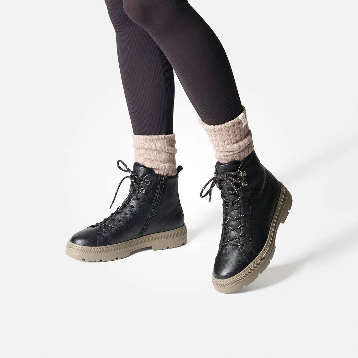 SUPER SOFT Schnürstiefelette mit Warmfutter 5287-014
